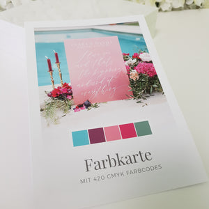Farbkarte Hochzeit